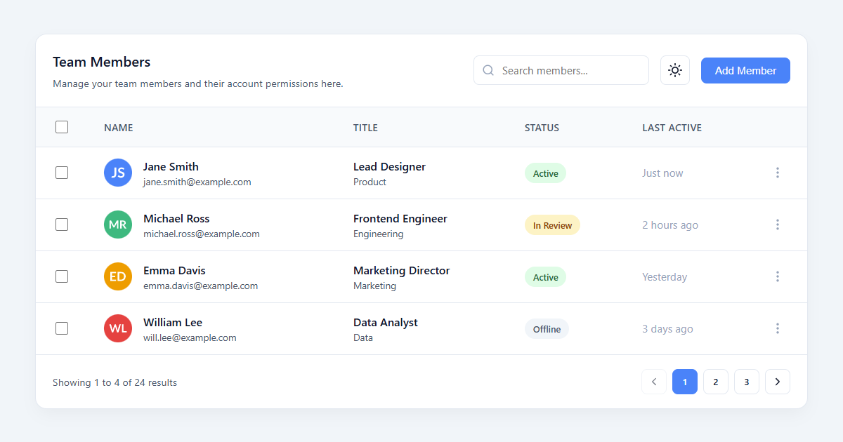 Advanced Data Grid Table UI JS