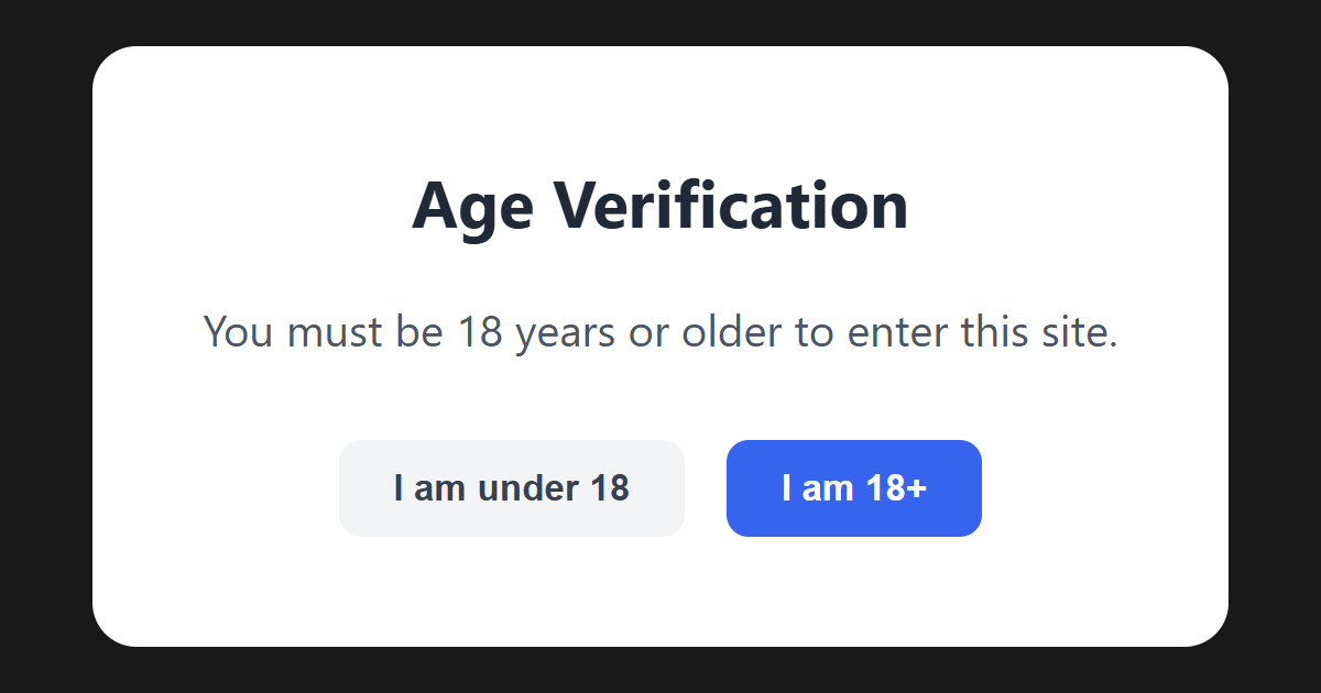 Age Verification Modal JS