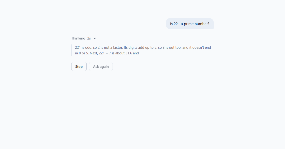 AI Thinking Indicator with Reasoning Panel JS - CodeShack