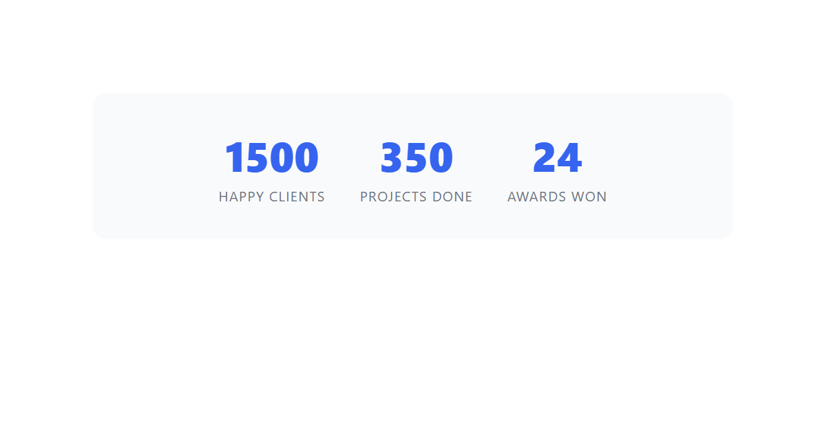 Animated Number Counter JS