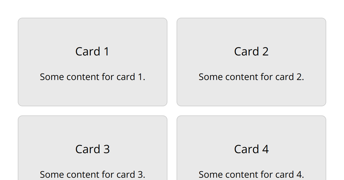 CSS Responsive Card Layout with Media Queries