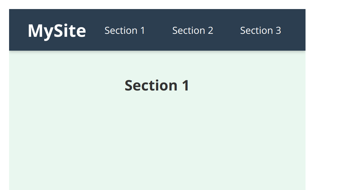 CSS Sticky Header Navigation