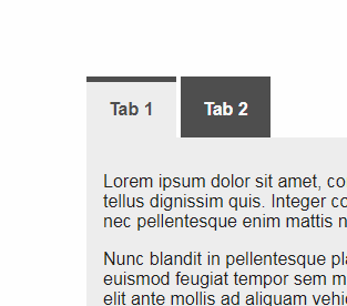 CSS3 Tabbed Content Example