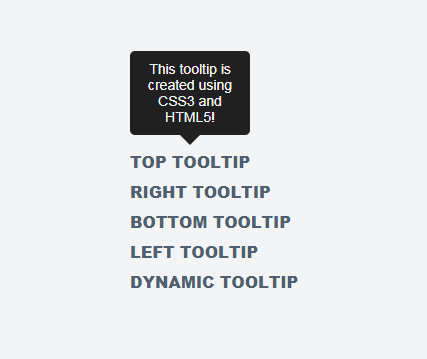 CSS3 Tooltips Example