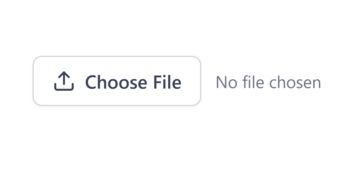 Custom File Upload Button CSS