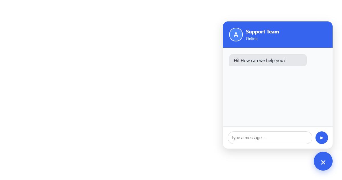 Floating Chat Widget CSS
