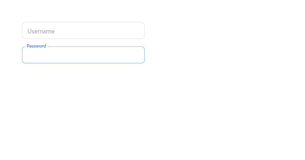 Floating Label Input CSS