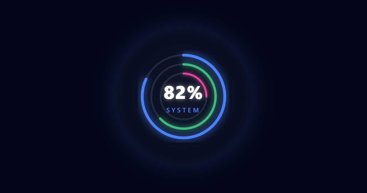 Interactive Futuristic HUD Ring JS
