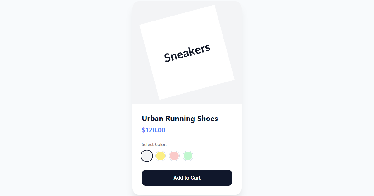 Interactive Product Color Switcher JS