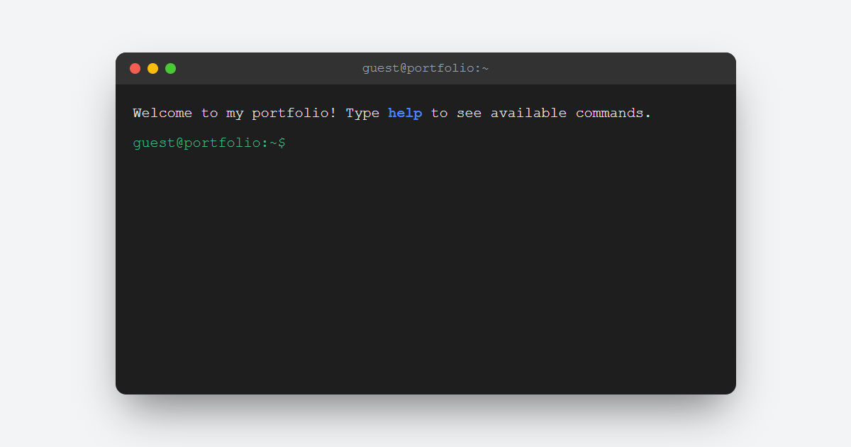Interactive Terminal UI Component JS