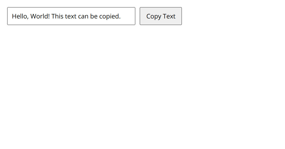 JavaScript Copy to Clipboard Functionality