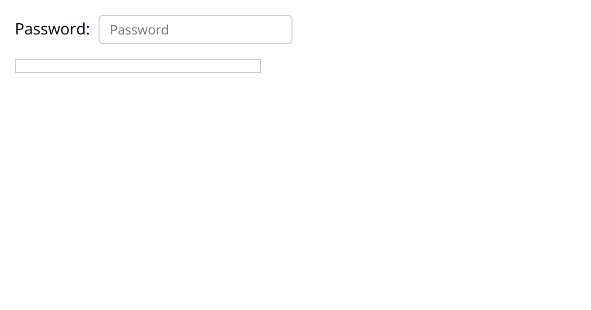 JavaScript Password Strength Indicator