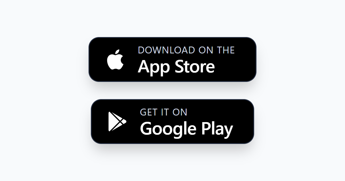 Modern App Store Badge Buttons CSS