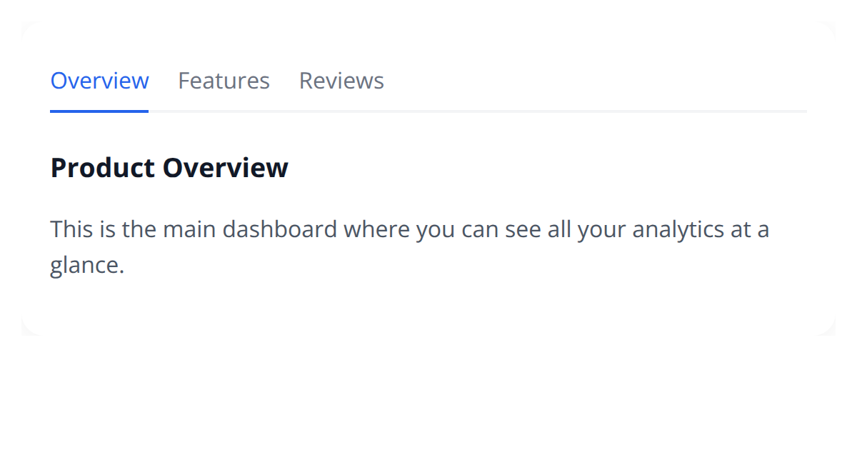Modern Tabs Interface JS
