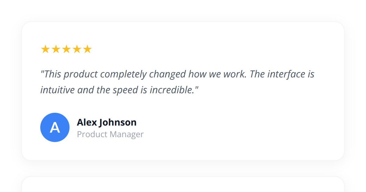 Modern Testimonial Grid CSS