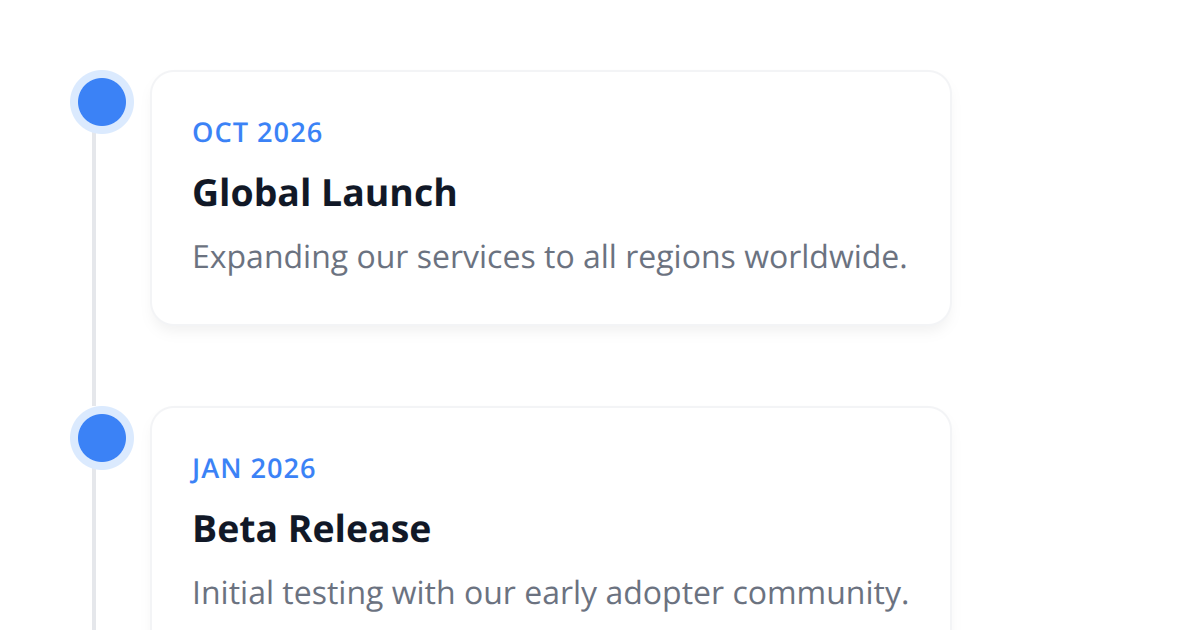 Modern Vertical Timeline with CSS