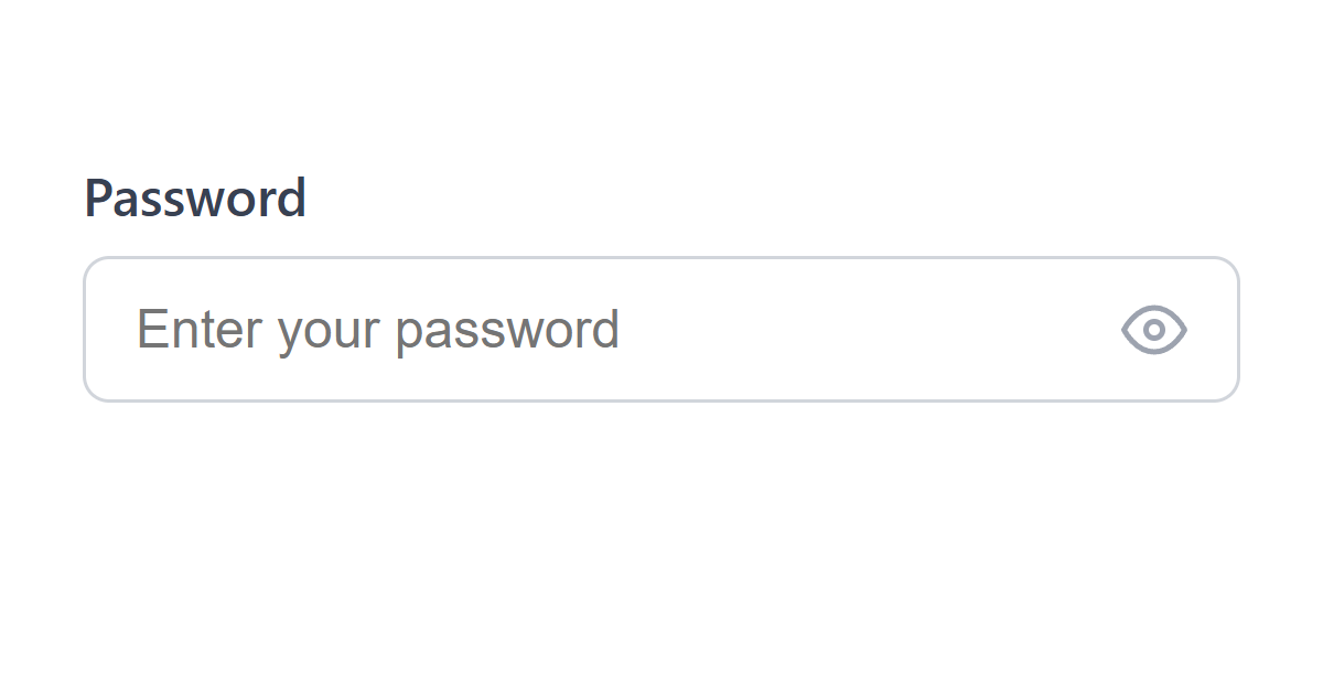 Password Show Hide Toggle JS