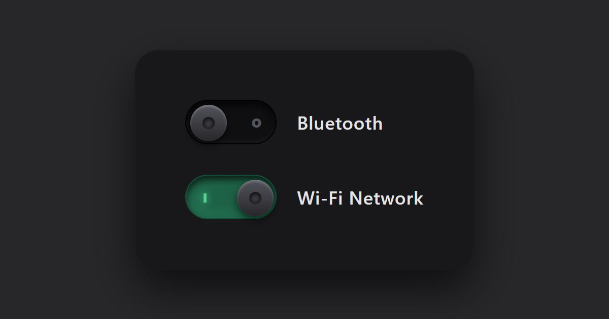 Premium 3D Toggle Switches CSS