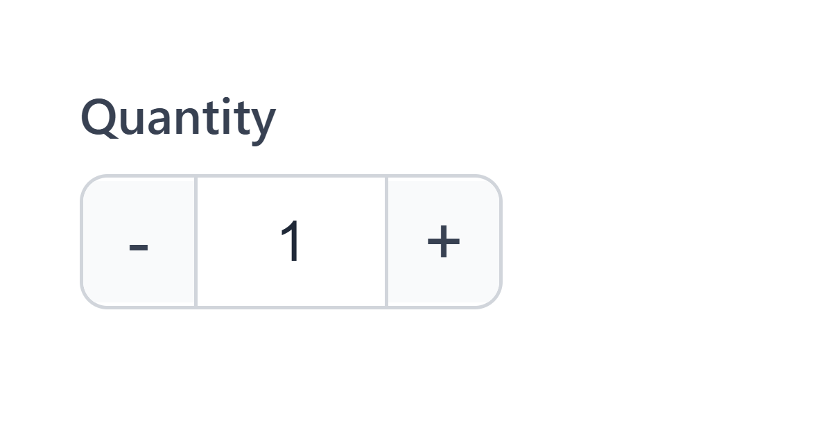 Quantity Increment Decrement JS