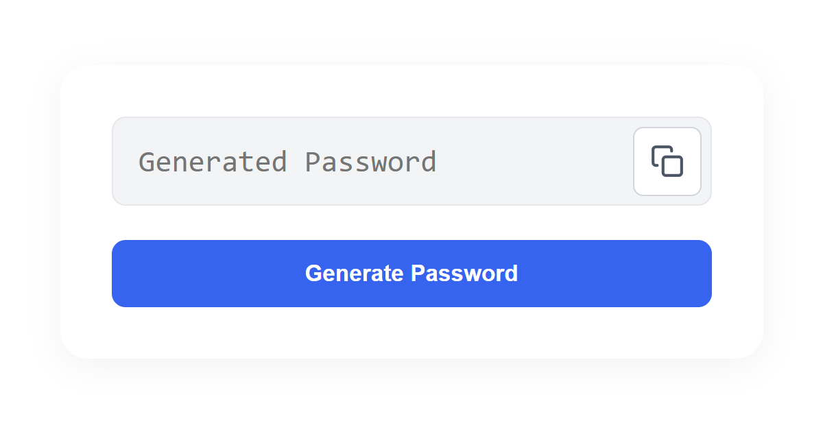 Random Password Generator JS