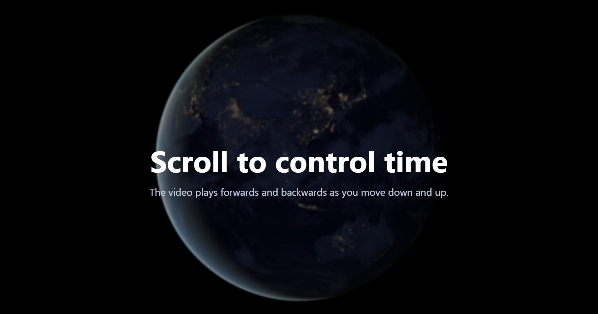 Scroll-Driven Video Playback JS