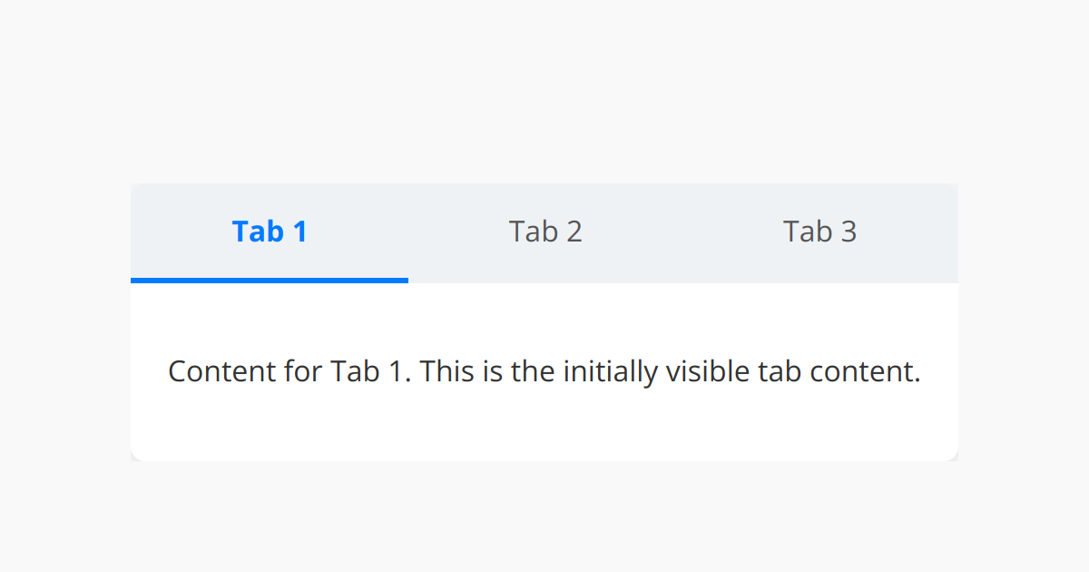 Simple JavaScript Tabs Interface