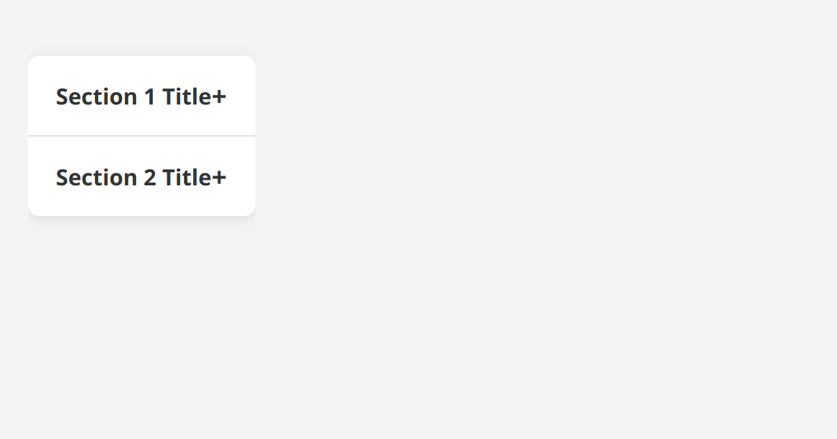 Stylish HTML and CSS Accordion
