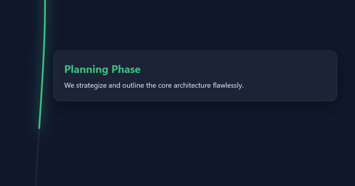 SVG Glowing Scroll Timeline JS