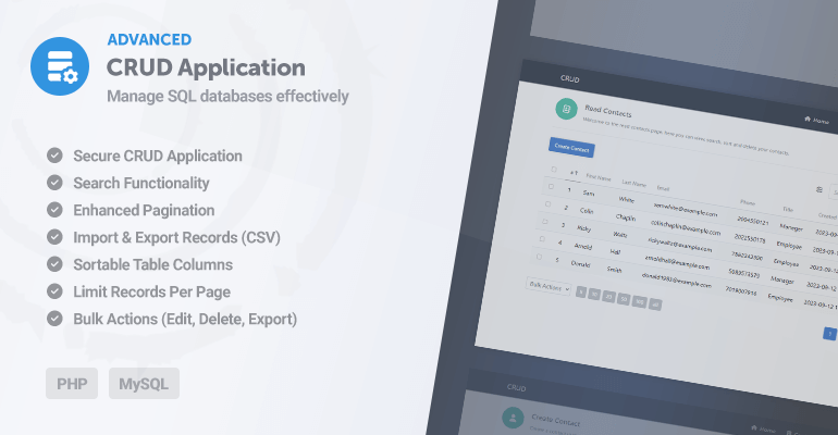 Advanced CRUD Application