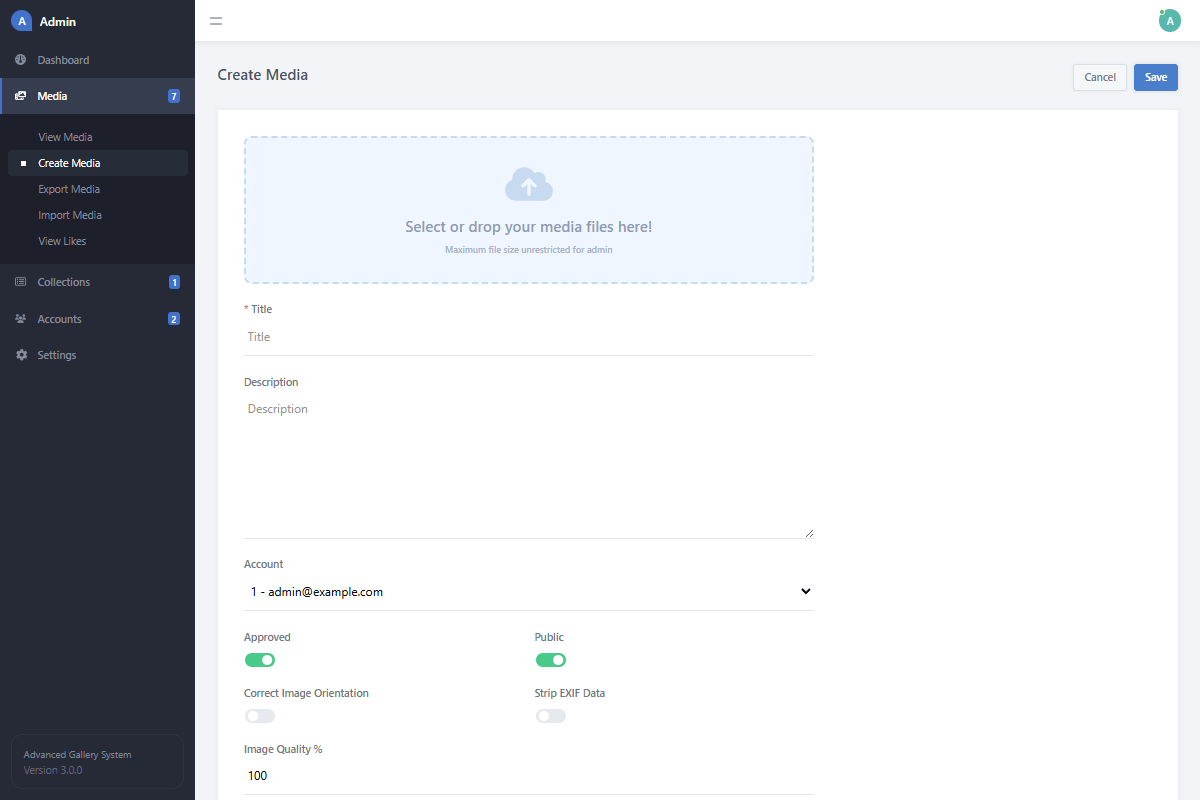 Admin Create Media Interface Php Mysql Admin Create Media Interface Php Mysql