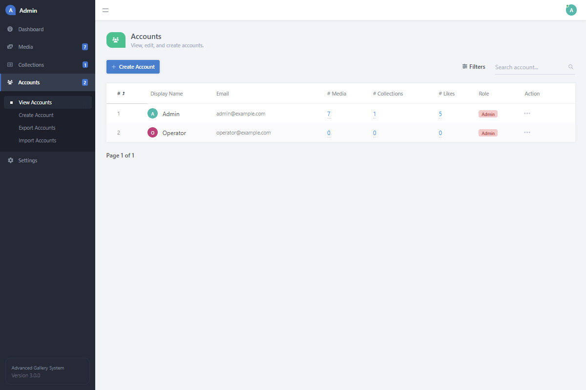 Admin Accounts Table Interface Php Mysql Admin Accounts Table Interface Php Mysql