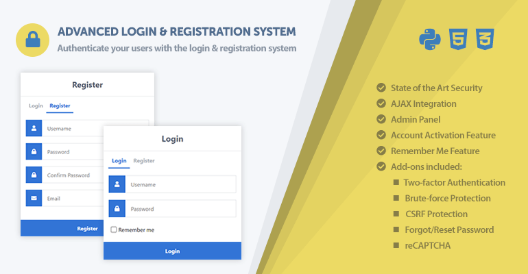 Advanced Secure Login & Registration System