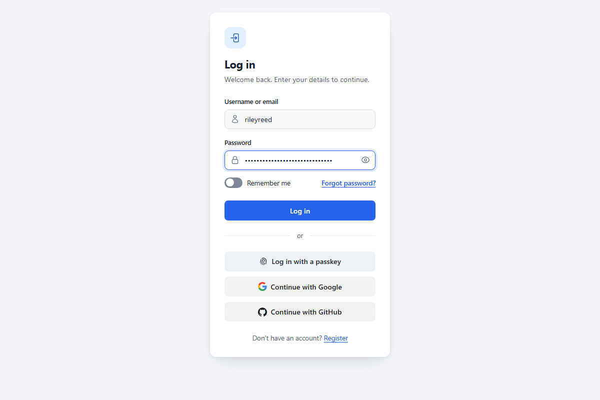 Login Page