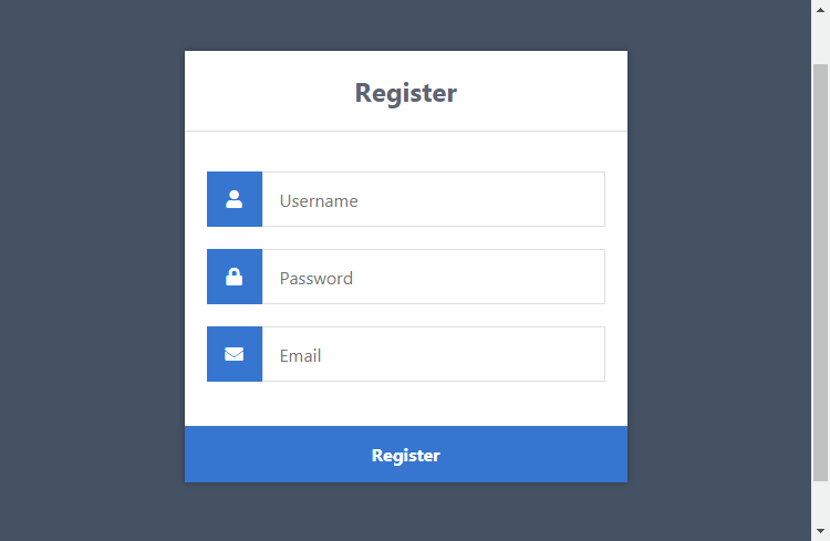 Awesome HTML Registration Form Layout