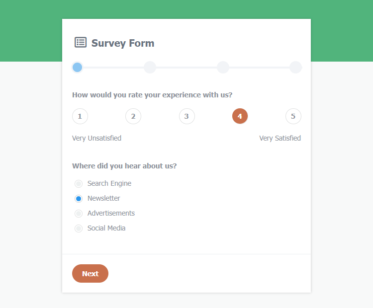 Multi Step Survey Form With JS And PHP