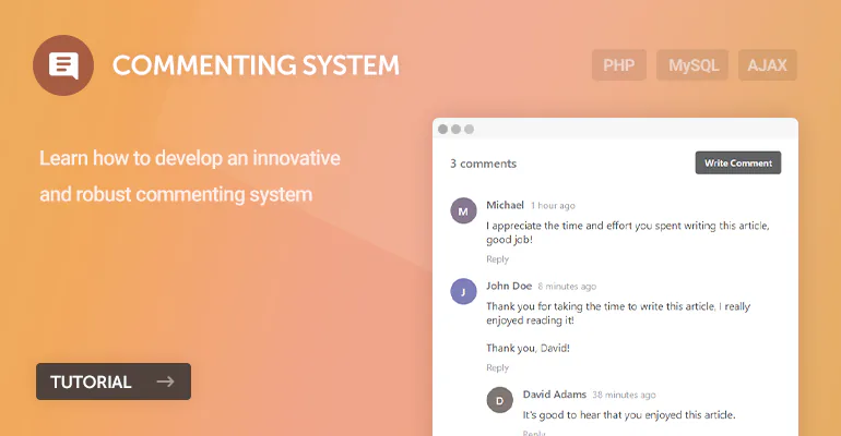 Commenting System with PHP, MySQL, and AJAX