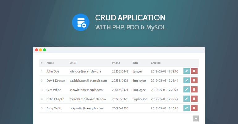 Learn how to Create, Read, Update, and Delete (CRUD) with PHP, PDO, and MySQL — complete step-by-step programming tutorial.