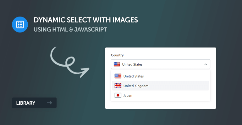 Dynamic Select with Images using HTML and JavaScript