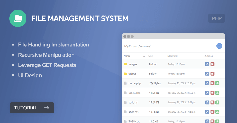 File Management System with PHP