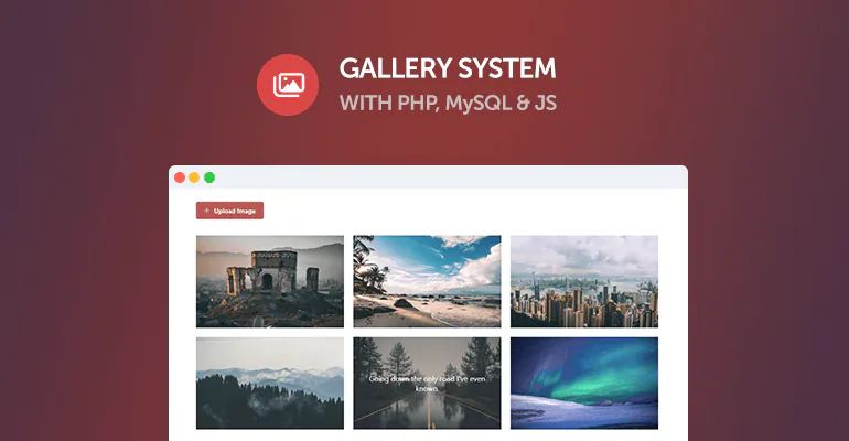 Gallery System with PHP, MySQL and JS