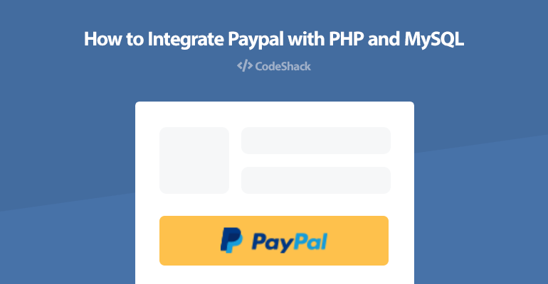 Shopping Cart System With Php And Mysql