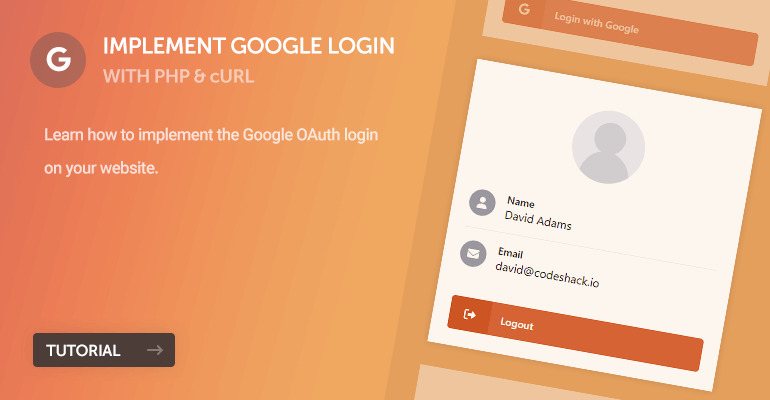 Implement Google Login with PHP