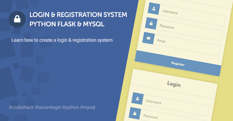 Learn how to develop a complete login and registration system with Python Flask and MySQL. This comprehensive tutorial teaches you how to develop and design a login and registration interface utilizing best practices and databases.