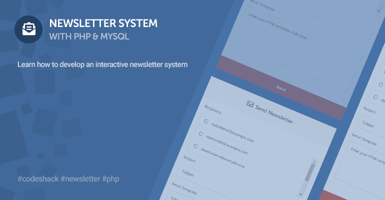 Learn how to develop an interactive newsletter system with PHP and MySQL. Build your audience and subscription mailing list with the innovative system.
