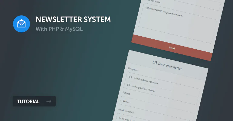 Newsletter System with PHP and MySQL