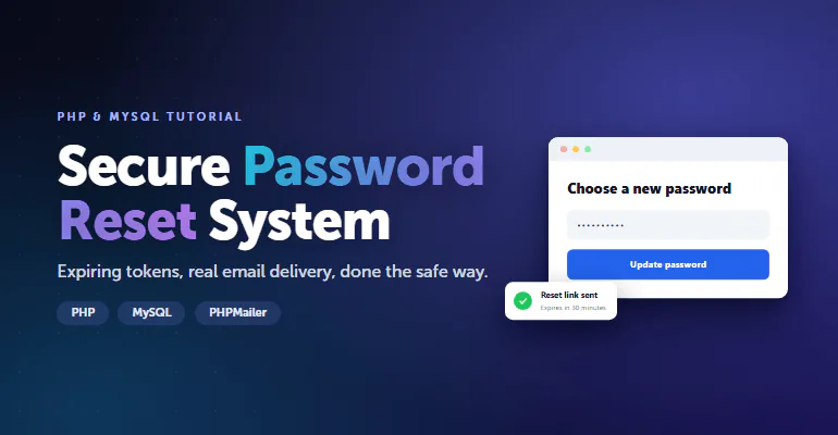 Secure Password Reset System with PHP and MySQL