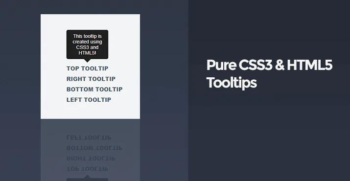 Pure CSS3 and HTML5 Tooltips