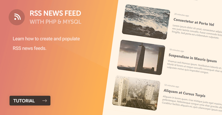RSS News Feed with PHP and MySQL