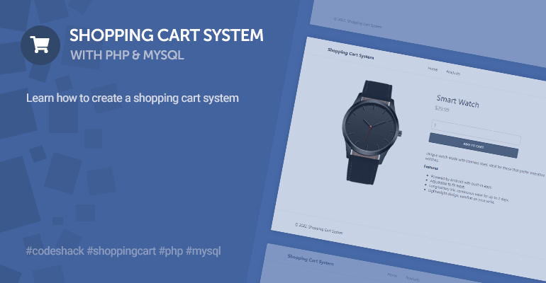 Learn how to create your own e-commerce website with the shopping cart system, developed with PHP, MySQL (PDO), HTML5, and CSS3. The comprehensive tutorial for web developers.