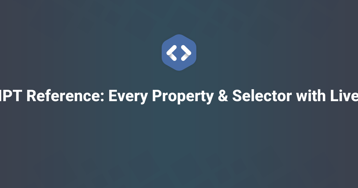 JavaScript Reference: Every Method, Statement & Operator with Examples